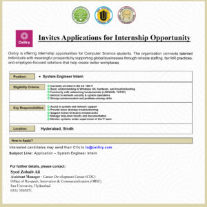 Internship Opportunity for Computer Science Students