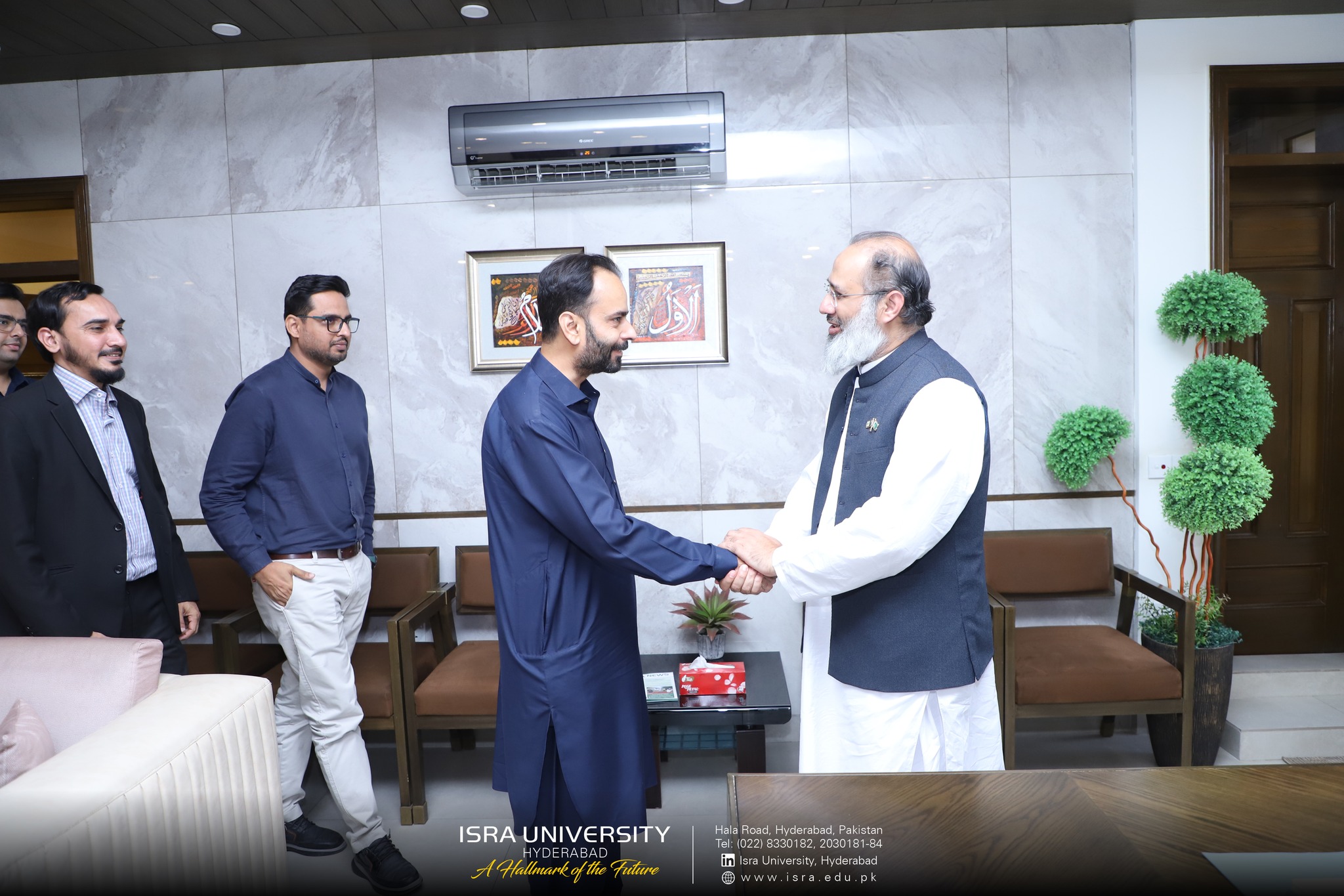 Zong 4G delegation at Isra University